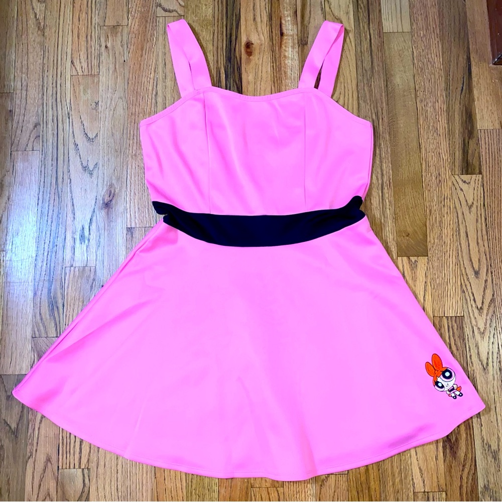 The Powerpuff Girls Blossom Adult Halloween Costume Large Dress Up Glasses Pink